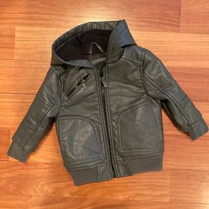 2T Urban Republic charcoal leather jacket
